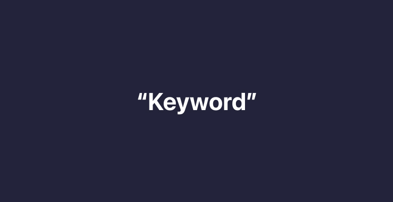 How to Create a Keyword?